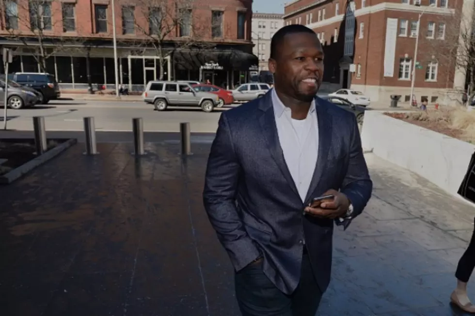 50 Cent Pulls Up to the Opening of Fat Joe’s Sneaker Store