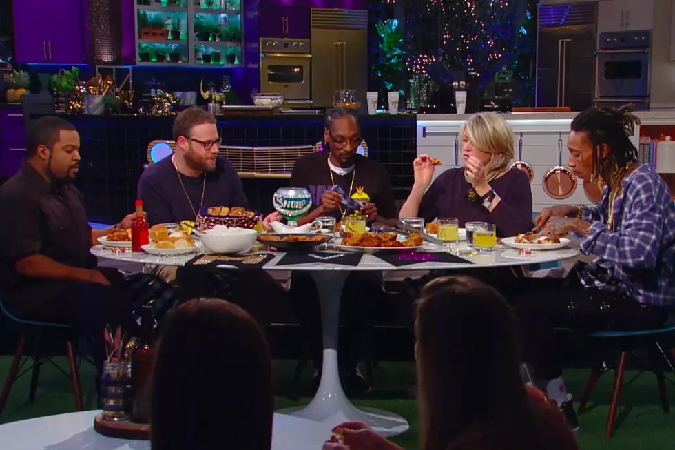 Wiz Khalifa, Ice Cube Star in First Episode of Snoop Dogg and Martha Stewart's 'Potluck Dinner Party' Show