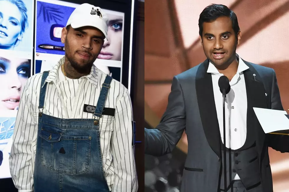 Chris Brown Fires Back at Comedian Aziz Ansari for Comparing Him to Donald Trump