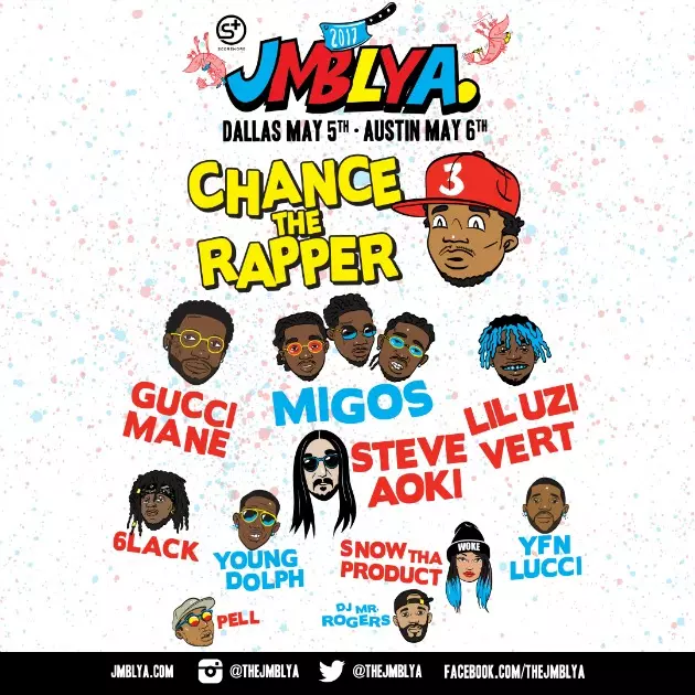 Migos, Gucci Mane, Chance The Rapper and More to Perform at 2017 JMBLYA Festival