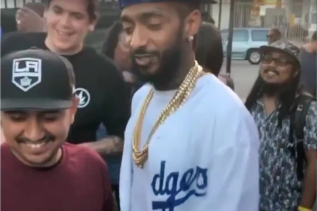 Watch Nipsey Hussle Give Out Free Weed on 4/20 - XXL