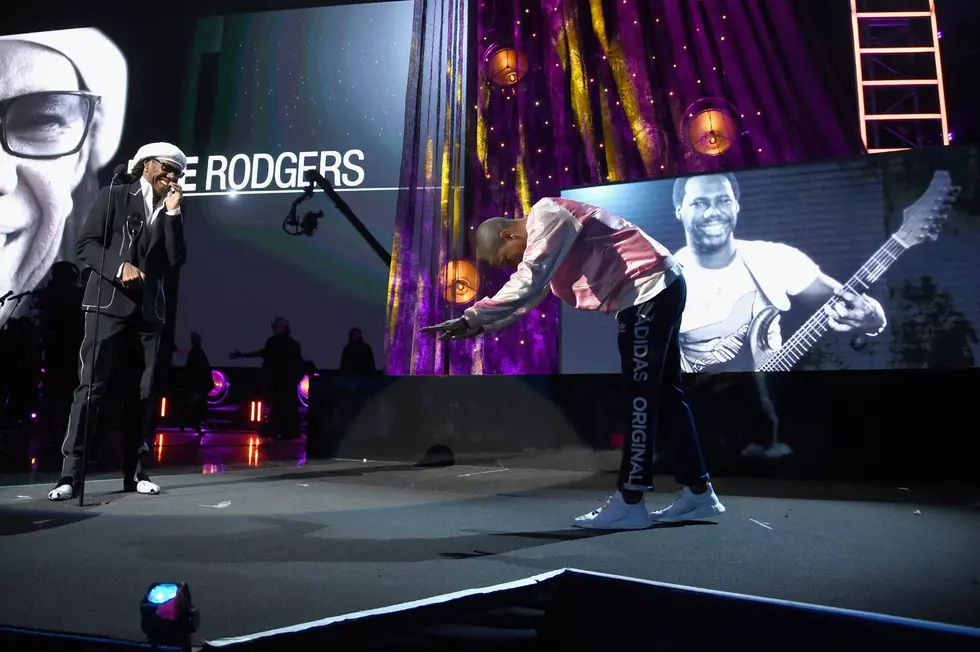 Pharrell Bows Down to Nile Rodgers While Presenting Him With Award at 2017 Rock and Roll Hall of Fame Induction Ceremony