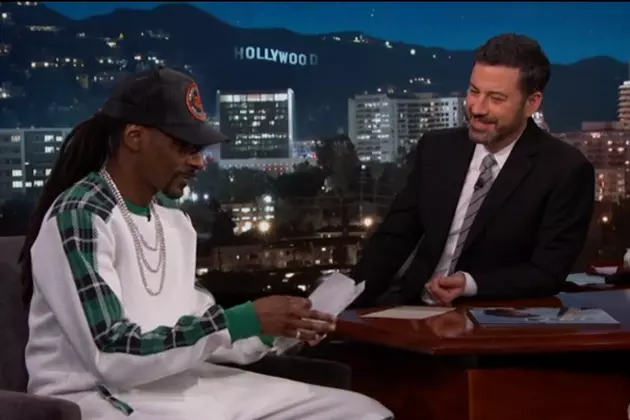 Snoop Dogg Gifts Jimmy Kimmel With Check for Children&#8217;s Hospital
