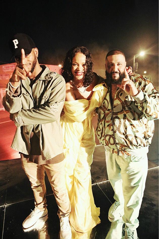 DJ Khaled Shoots Video With Rihanna and Bryson Tiller