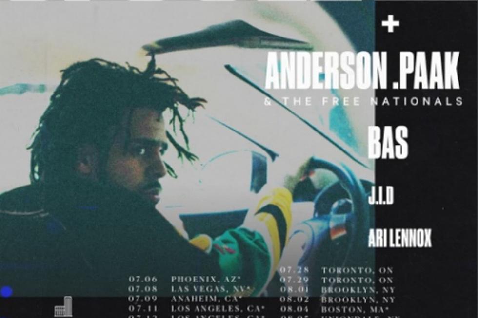 J. Cole Shares New Dates for 4 Your Eyez Only Tour Featuring Anderson .Paak, Bas and More