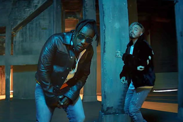 Golden Women Surround Wale and J Balvin in &#8220;Colombia Heights&#8221; Video