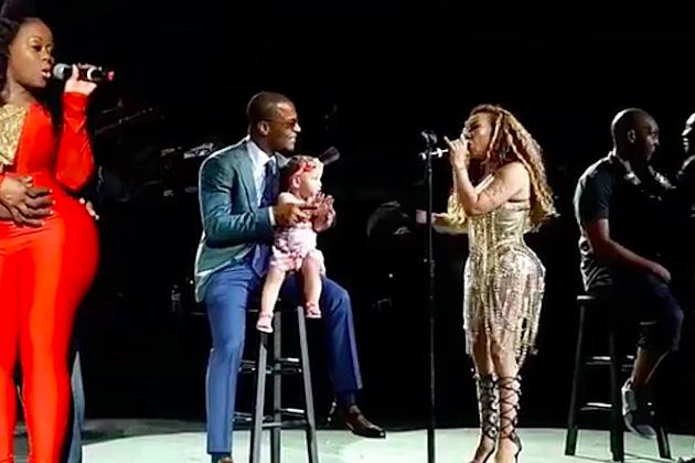 Tiny Serenades T.I. and Daughter Heiress During Xscape Performance in Detroit