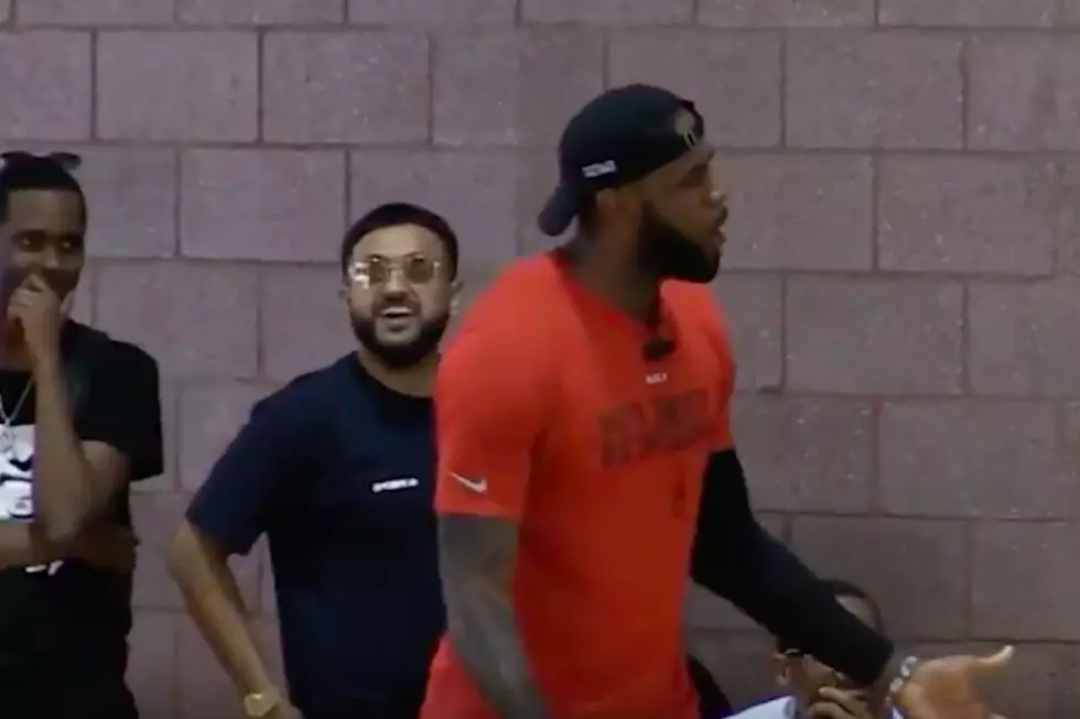 Nav Attends LeBron James’ Son’s AAU Basketball Game