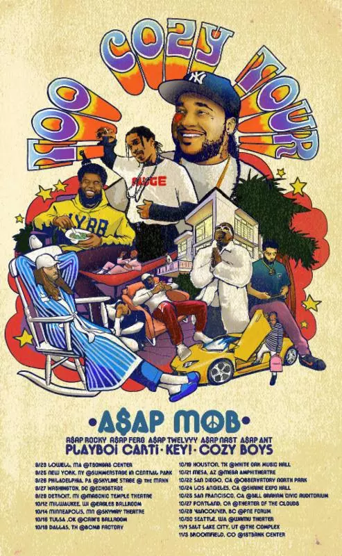ASAP Mob Share 'Cozy Tapes Vol. 2: Too Cozy' Release Date, Cover Art - XXL