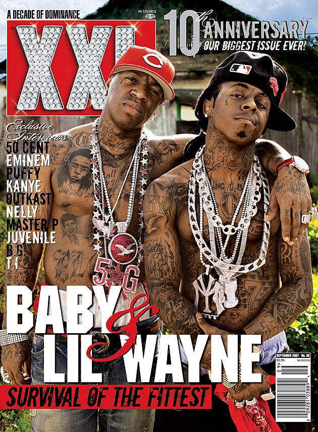 Baby and Lil Wayne Celebrate 10 Years in the Business With XXL (XXL September 2007 Issue)