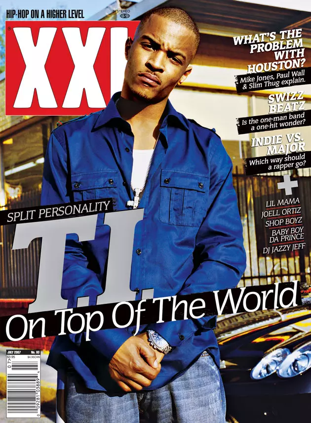 T.I. Stands on Top of the World With Two Minds (XXL July 2007 Issue)