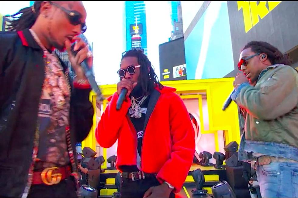 Migos Perform “Too Hotty” in Times Square for ‘TRL’ Reboot