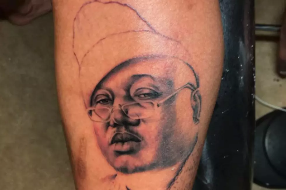 Nef The Pharaoh Gets an E-40 Tattoo