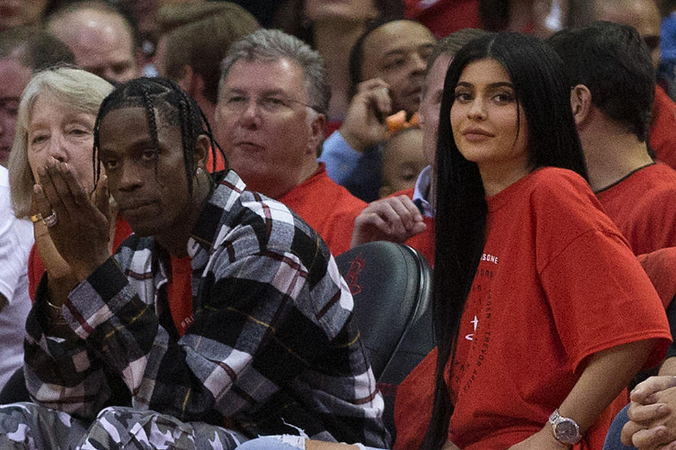Travis Scott and Kylie Jenner Spotted at Kardashian-Jenner Party