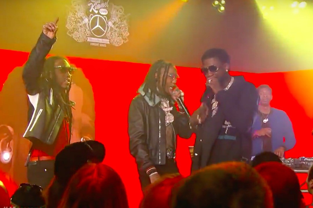 Gucci Mane and Migos Perform ''I Get the Bag'' on 'Jimmy Kimmel' - XXL