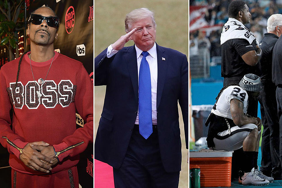 Snoop Dogg Goes Off on President Trump for Suggesting Marshawn Lynch Be Suspended for Sitting During Anthem