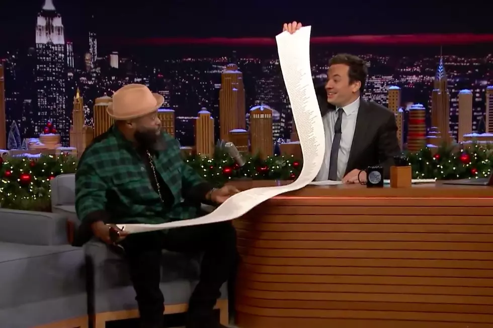 Black Thought Receives a Scroll of His Funkmaster Flex Freestyle Lyrics on ‘The Tonight Show’