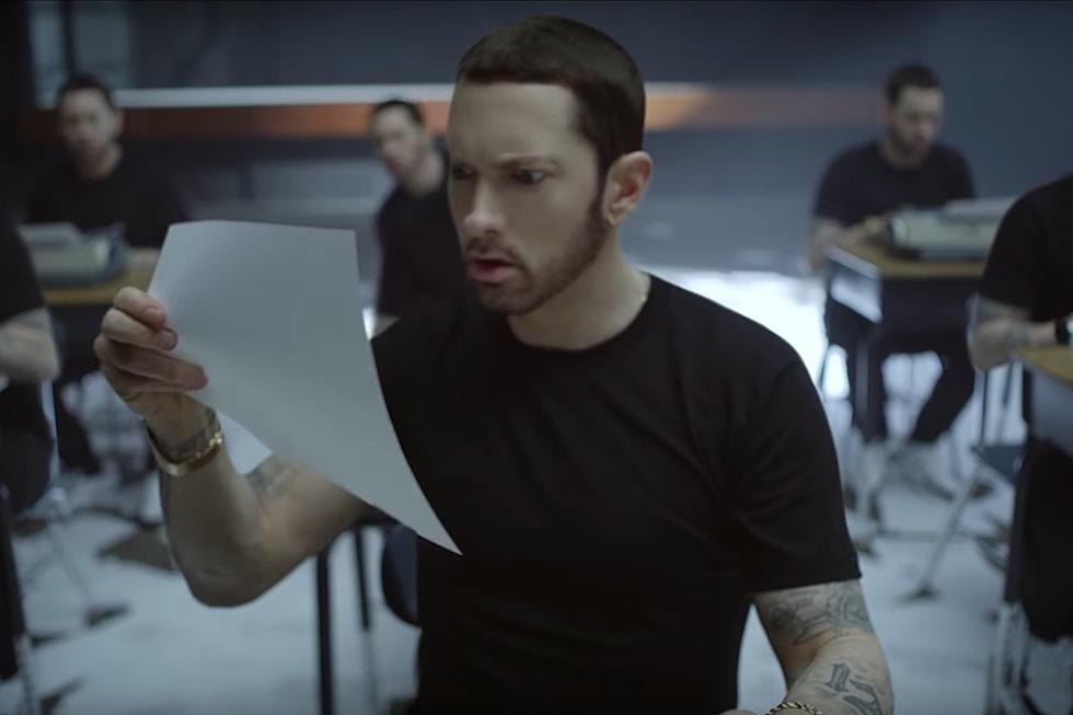 Eminem Sits Among Clones in ''Walk on Water'' Video