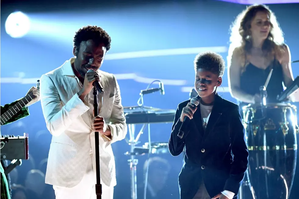 Childish Gambino Performs “Terrified” With Singer JD McCrary at 2018 Grammy Awards