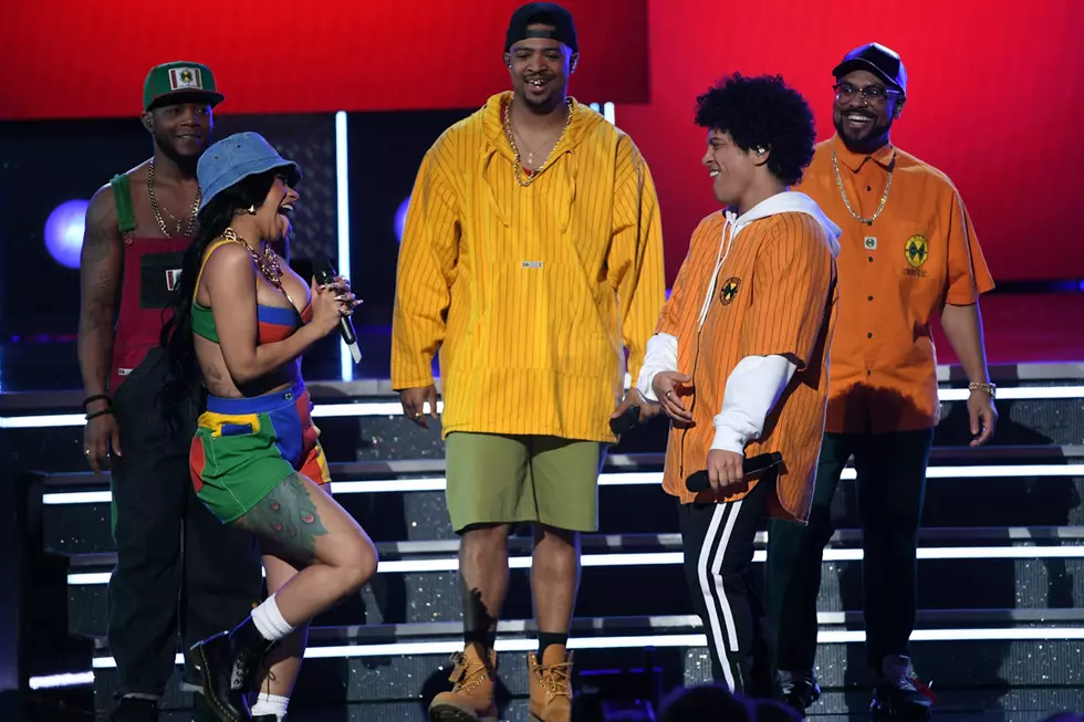 Cardi B Performs “Finesse (Remix)” With Bruno Mars at 2018 Grammy Awards