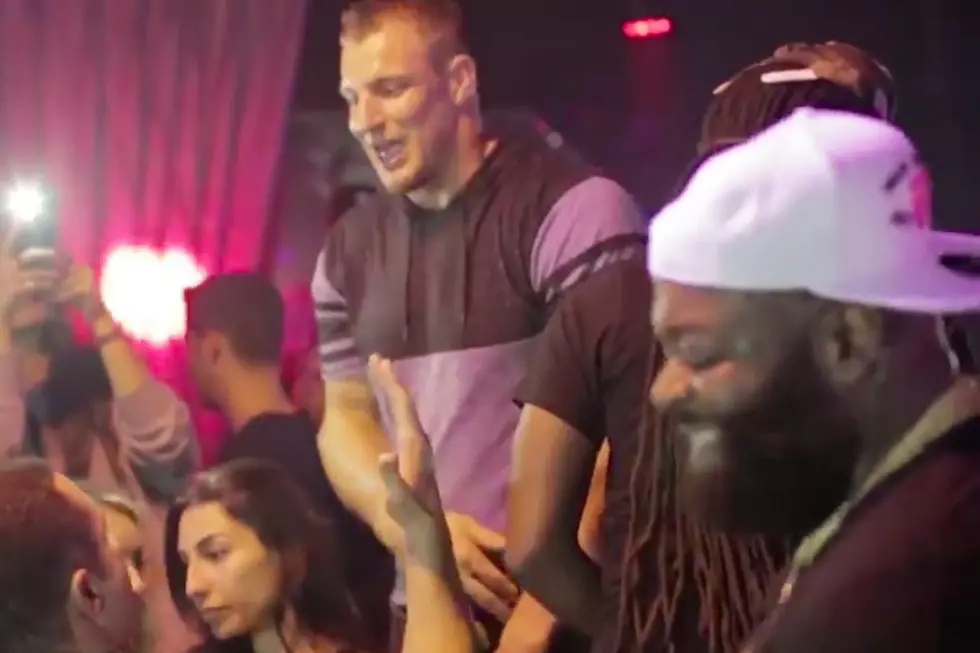 NFL Star Rob Gronkowski Flaunts Dance Moves With Rick Ross