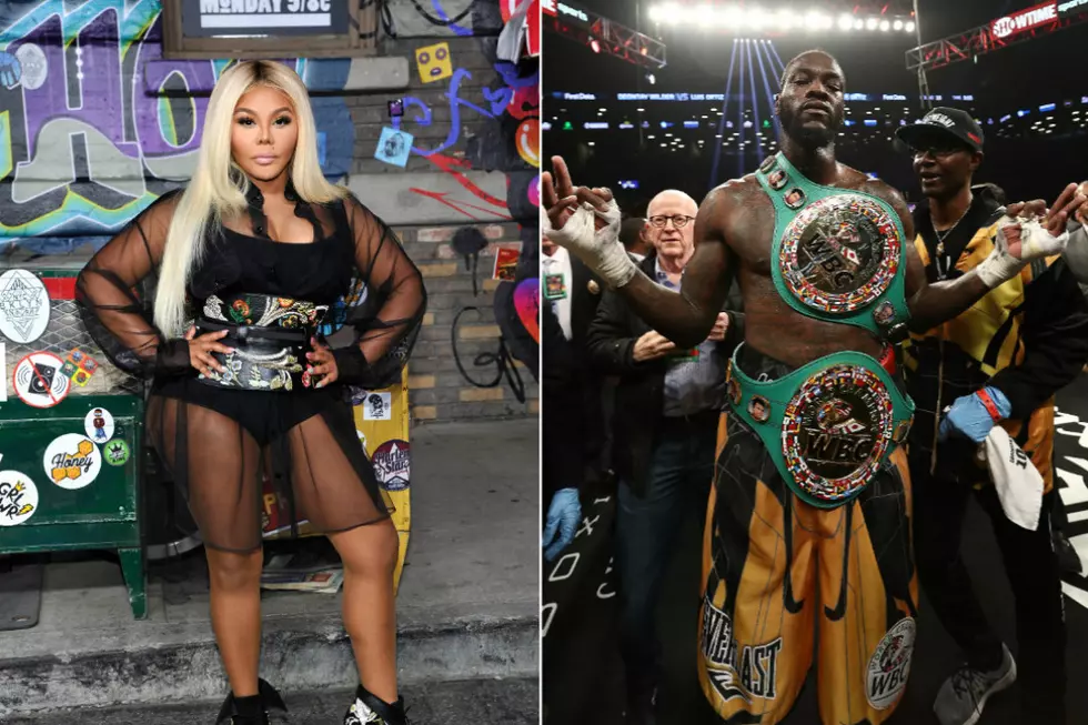 Lil’ Kim Walks Boxer Deontay Wilder to the Ring While Performing Her New Song “Spicy”