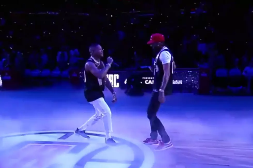 Nipsey Hussle and YG Perform &#8220;Last Time That I Checc&#8217;d&#8221; at Los Angeles Clippers Game