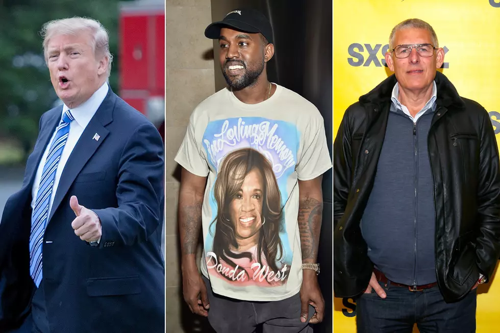 Kanye West Wears “Make America Great Again” Hat in Photo With Music Execs Lyor Cohen and Lucian Grainge