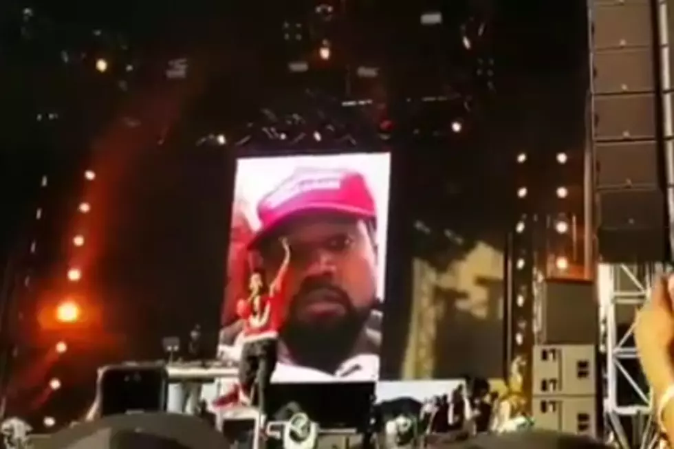 Nipsey Hussle Performs "FDT" With Photo of Kanye West  