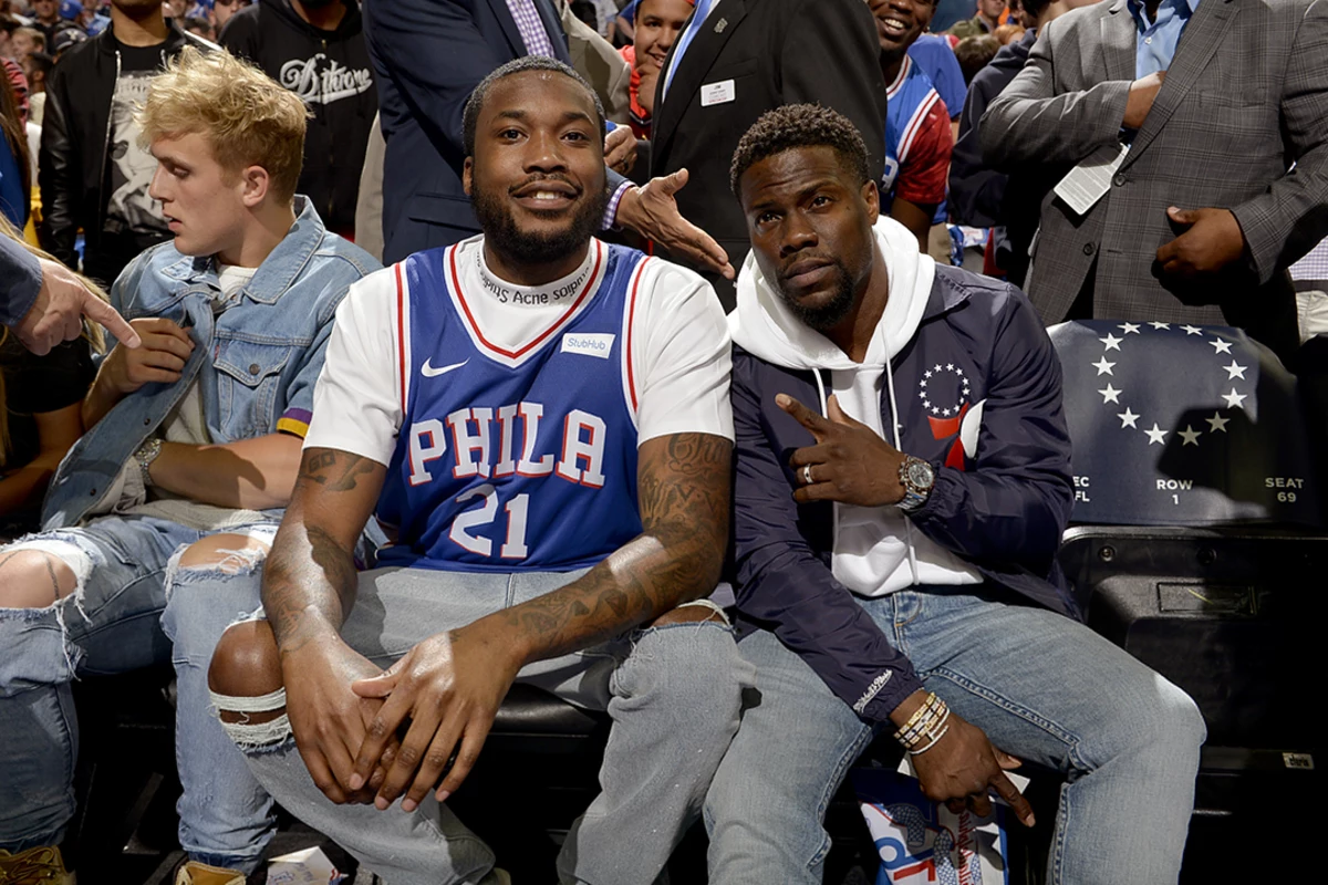 Meek Mill hoops with Philly kids affected by justice system