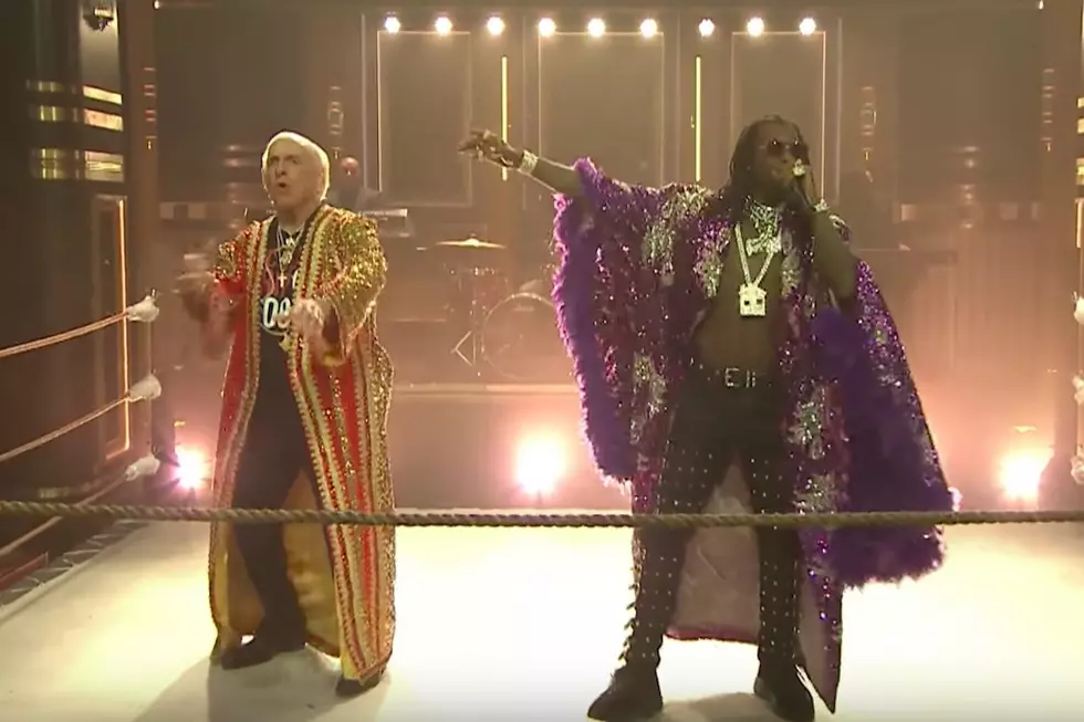 Watch Offset Bring Out Ric Flair and Metro Boomin to Perform “Ric Flair Drip” on ‘The Tonight Show’