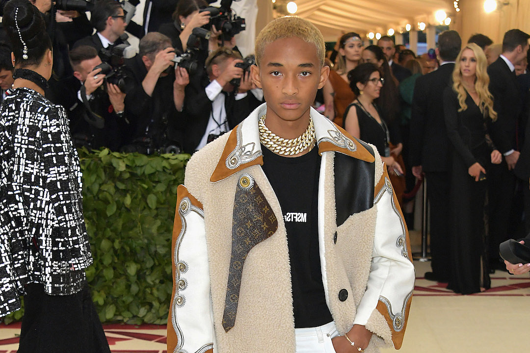 Jaden Smith Brings Icon Gold Plaque With Him to 2018 Met Gala - XXL