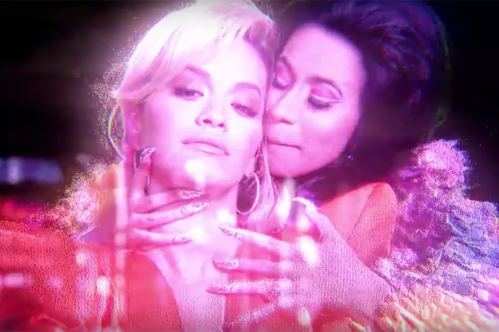 Cardi B Kisses Rita Ora in “Girls” Video