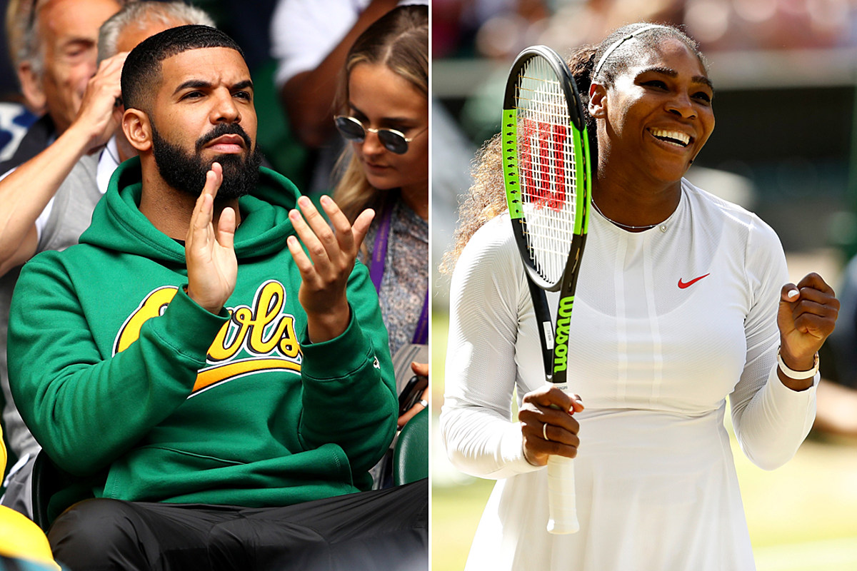 Drake Cheers on Former Flame Serena Williams at 2018 ...