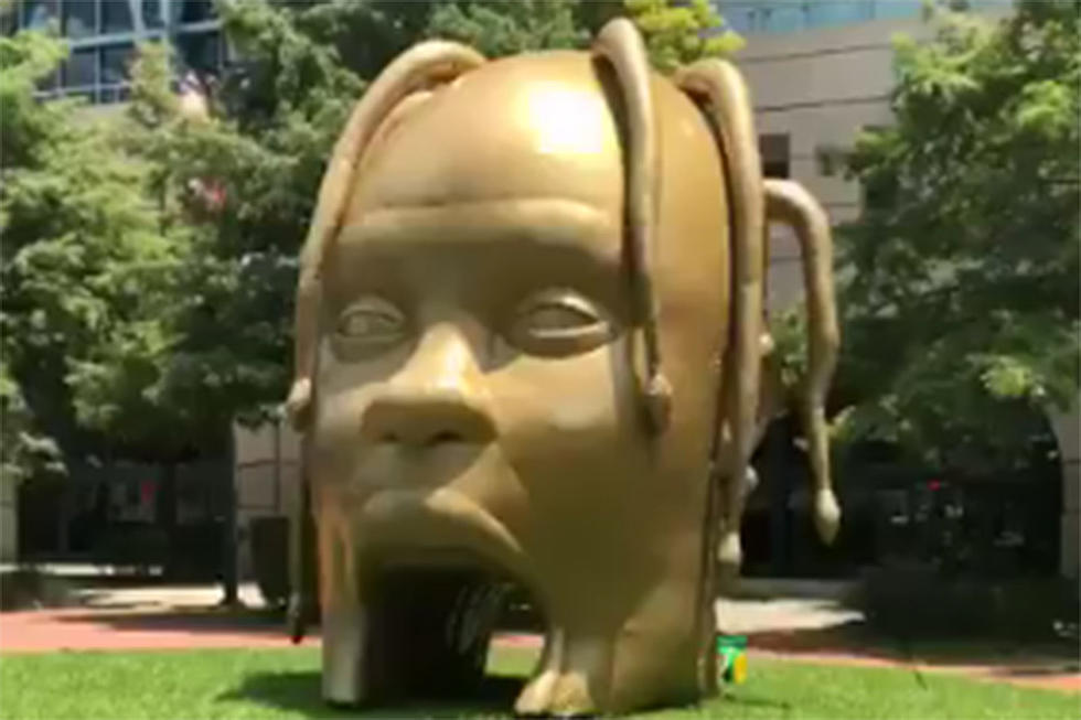 Giant Inflatable Travis Scott Heads Appear on Landmarks Nationwide
