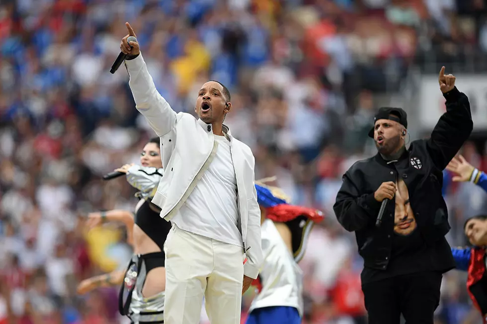 Will Smith Performs &#8220;Live It Up&#8221; With Nicky Jam at 2018 World Cup Closing Ceremony