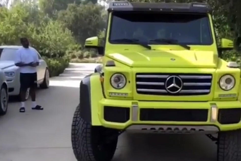 Kanye West Surprises Kim Kardashian With New Neon Green Mercedes 