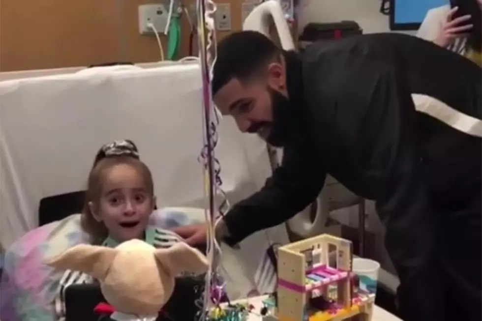 Drake Visits 11-Year-Old Heart Patient at the Hospital