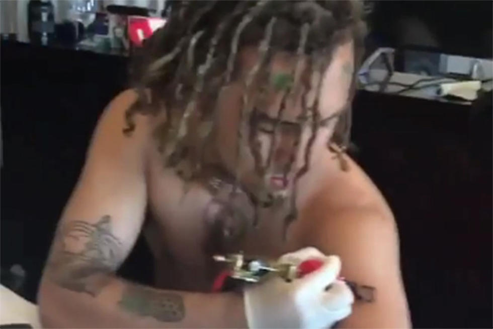 Lil Pump Gives Himself a Tattoo in Memory of XXXTentacion
