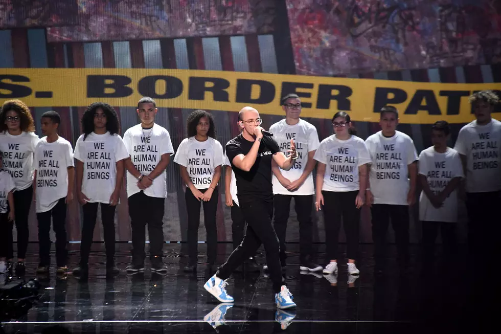Logic Wears “F**k the Wall” Shirt for “One Day” Performance at 2018 MTV Video Music Awards