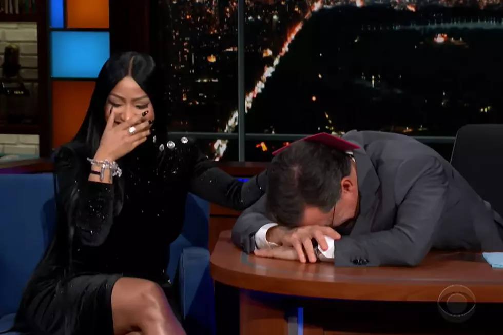 Nicki Minaj Freestyles About Stephen Colbert on ‘The Late Show’