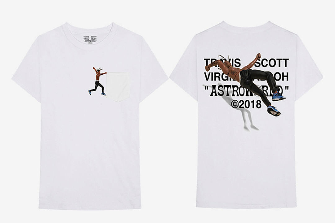 Virgil Abloh Unveils Travis Scott 'Astroworld' T-Shirt - XXL