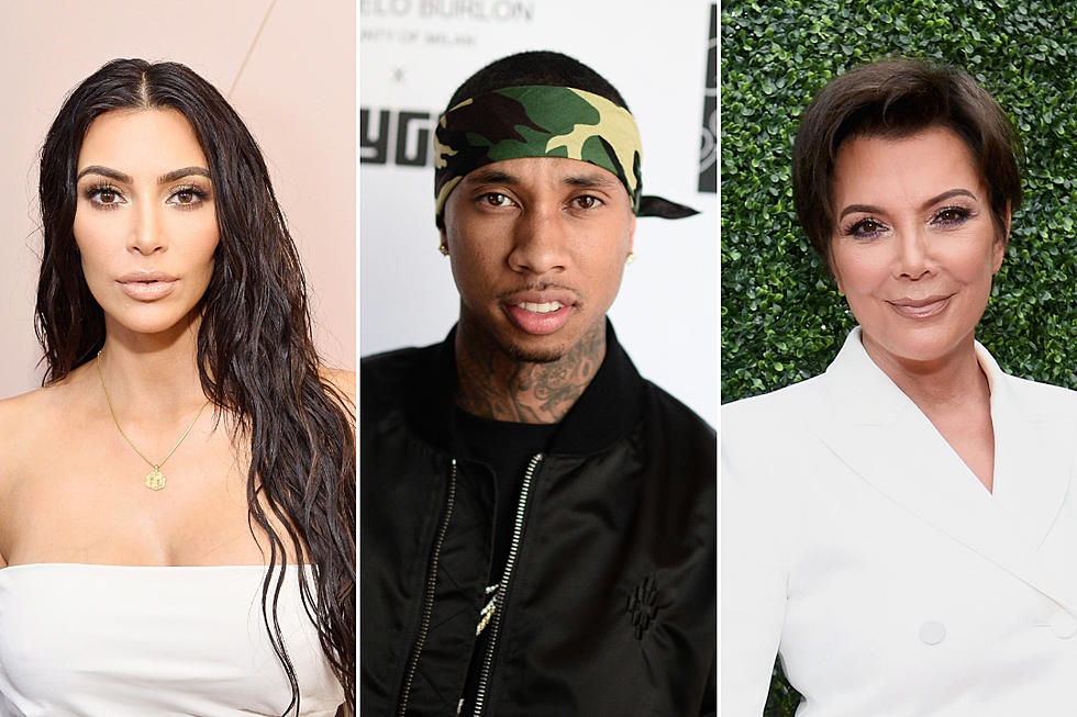 Tyga Has Friendly Reunion With Kim Kardashian and Kris Jenner