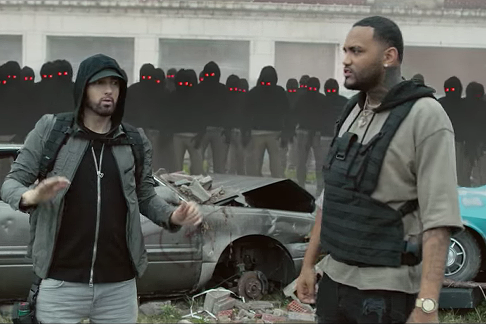 Eminem “Lucky You” Video Featuring Joyner Lucas: Watch Clones Copy Their Every Move