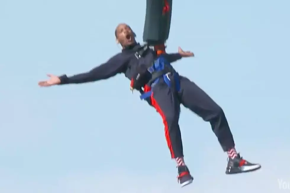 Will Smith Bungee Jumps Out of a Helicopter for His 50th Birthday