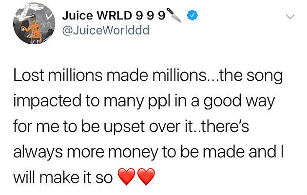 Juice Wrld Is Not Upset Over Sting's "Lucid Dreams" Song Dispute - XXL
