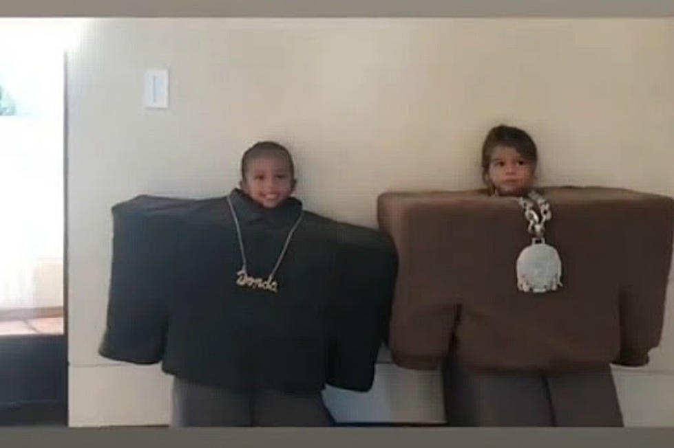 Kanye West’s Son Saint and His Cousin Wear Yeezy and Lil Pump “I Love It” Costumes for Halloween