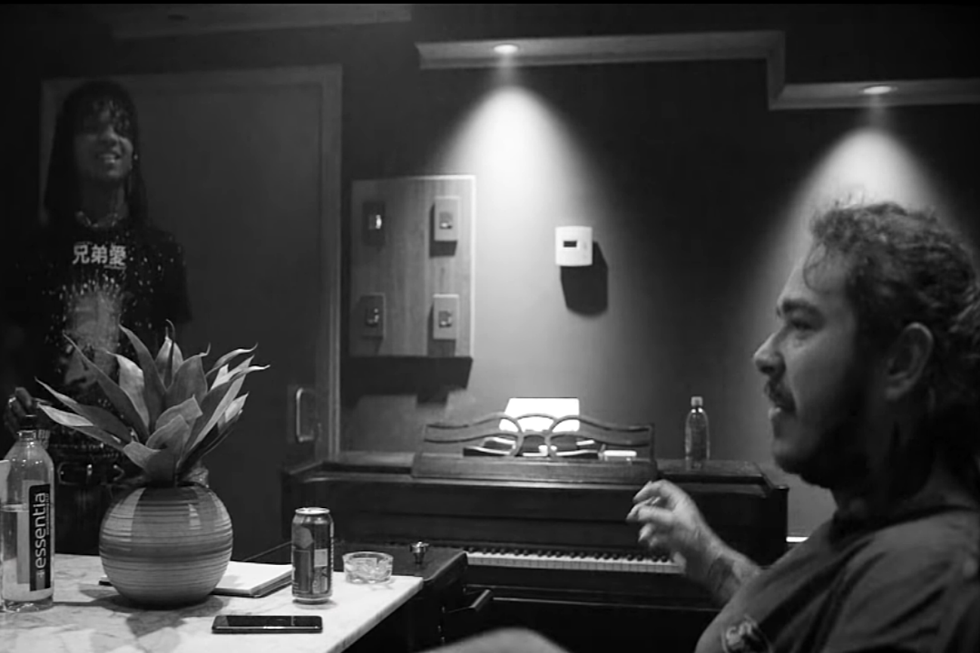 Post Malone and Swae Lee “Sunflower”: Watch Rappers Hit the Studio