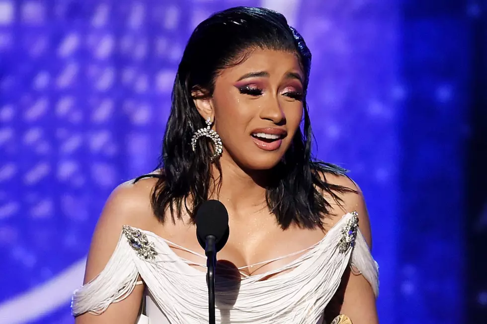 Cardi B at Loss for Words, In Tears During Grammy Acceptance Speech