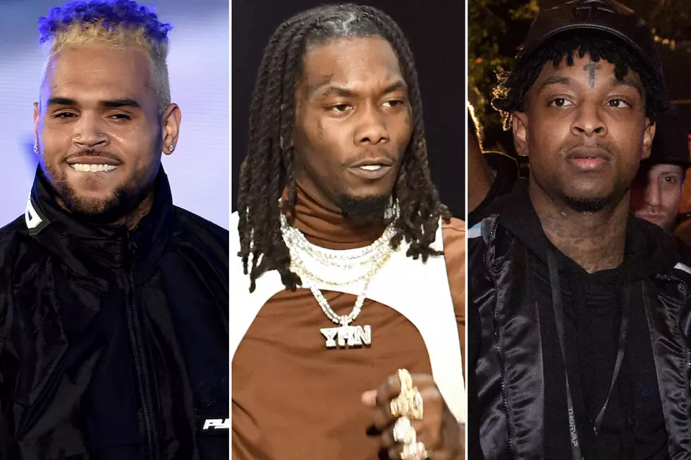 Chris Brown Posts 21 Savage Meme, Gets Called Out by Offset